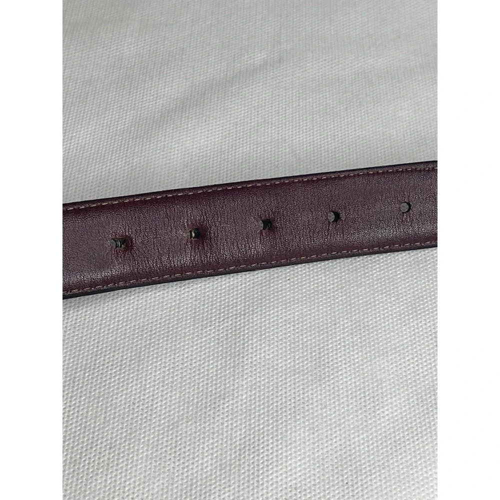 Vintage Brighton Aniline Glazed Leather Belt Size 42 Western Black Brass Buckle